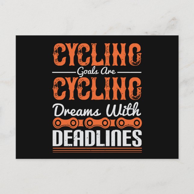 Fahrradträume mit Terminen Postkarte (Vorderseite)