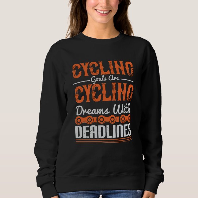 Fahrradträume mit Terminen Sweatshirt (Vorderseite)