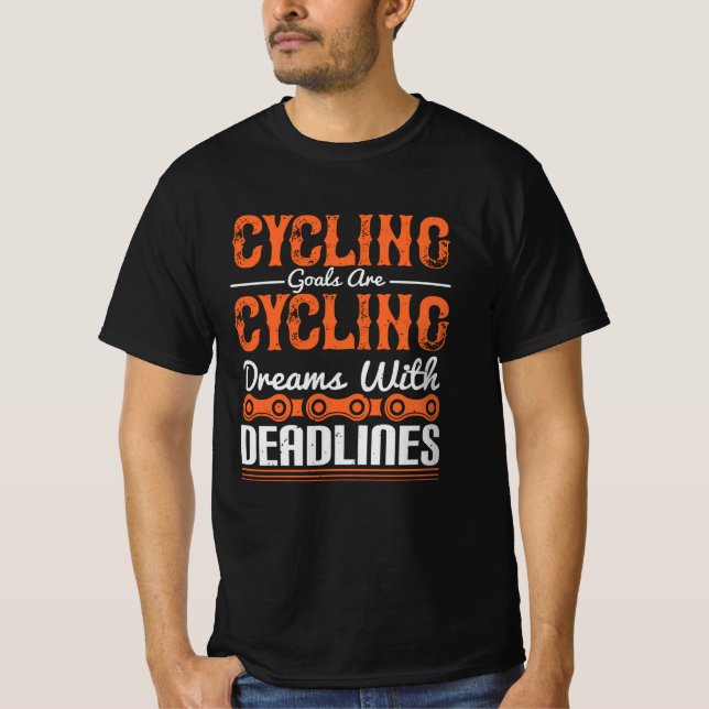 Fahrradträume mit Terminen T-Shirt (Vorderseite)