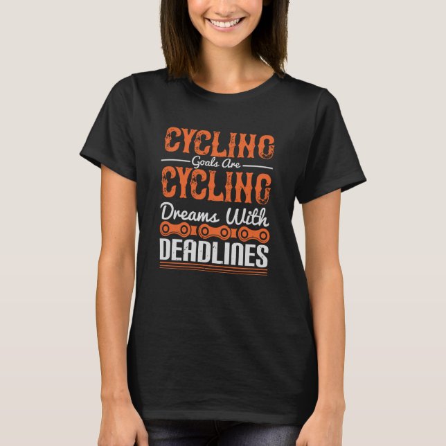 Fahrradträume mit Terminen T-Shirt (Vorderseite)