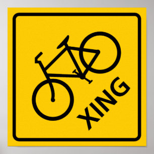 Fahrradüberquerung Poster
