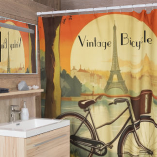 Fahrradverleih, Paris, individualisierbar Duschvorhang