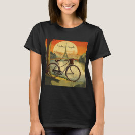 Fahrradverleih, Paris, individualisierbar T-Shirt