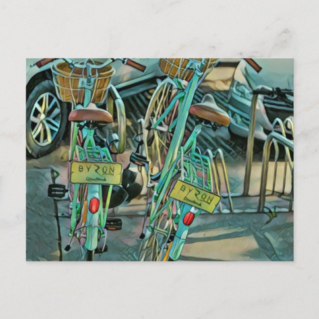 Fahrradverleih Postkarte (Vorderseite)