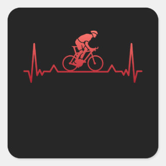 Fahrradverleih Quadratischer Aufkleber