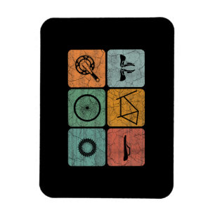 Fahrradverleih Vintage Fahrradteile Fahrradgeschen Magnet