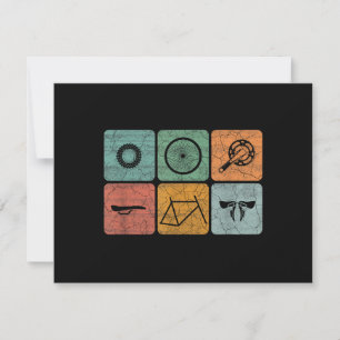 Fahrradverleih Vintage Fahrradteile Fahrradgeschen RSVP Karte