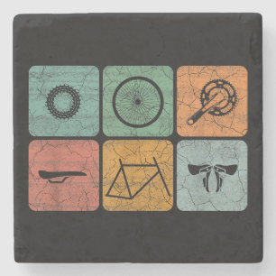 Fahrradverleih Vintage Fahrradteile Fahrradgeschen Steinuntersetzer