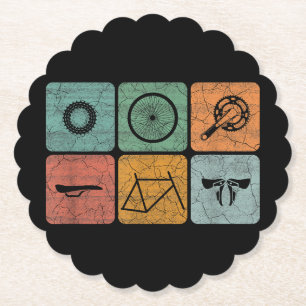 Fahrradverleih Vintage Fahrradteile Fahrradgeschen Untersetzer