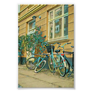 Fahrradverleihgift   Cycling Painting Fotodruck