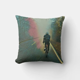Fahrradverleihgift Cycling Painting Kissen