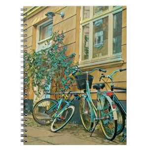 Fahrradverleihgift   Cycling Painting Notizblock