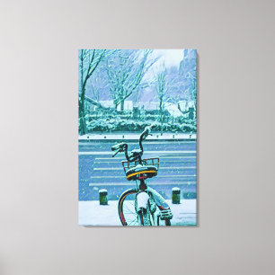 Fahrradverleihgift Leinwanddruck