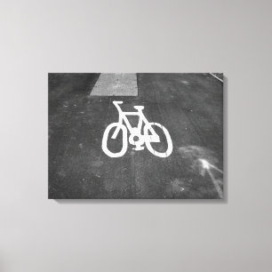Fahrradweg Leinwanddruck