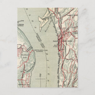 Fahrradwege in New York und Conneticut 10 Postkarte
