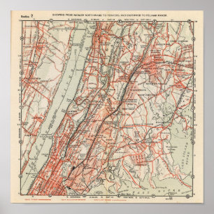 Fahrradwege in New York und Conneticut 3 Poster