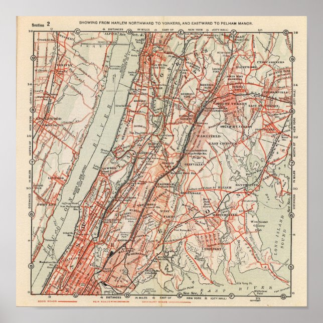 Fahrradwege in New York und Conneticut 3 Poster (Vorne)