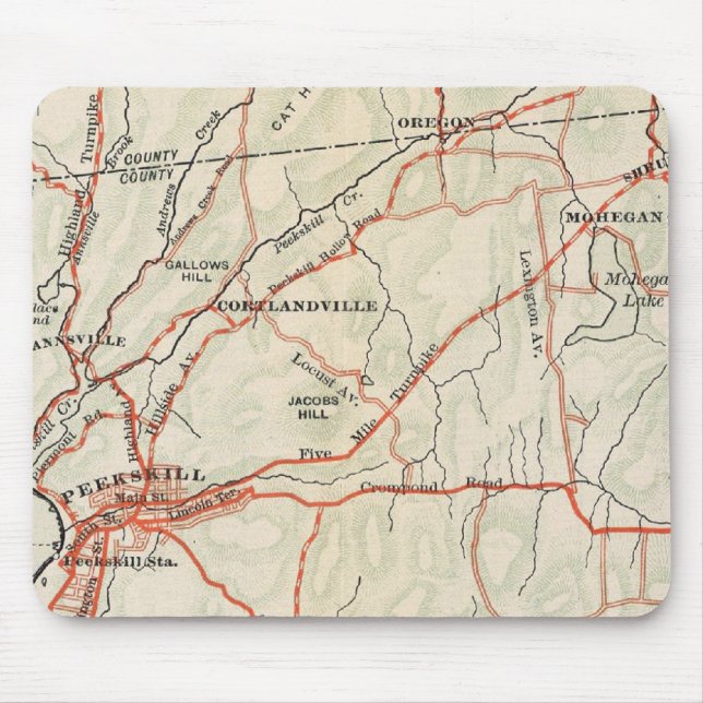 Fahrradwege in New York und Conneticut 5 Mousepad (Vorne)