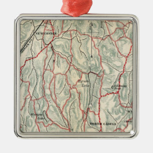 Fahrradwege in New York und Conneticut Silbernes Ornament