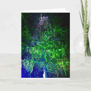 Fahrradweihnachtskarte Feiertagskarte
