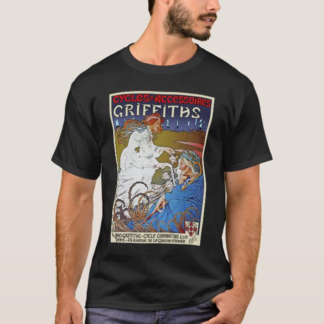 Fahrradwerbung: Fahrradfahrer T-Shirt (Vorderseite)