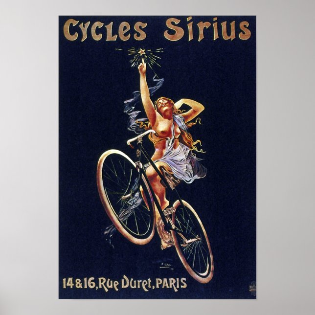 Fahrradwerbung Vintage Fahrräder Sirius Poster (Vorne)