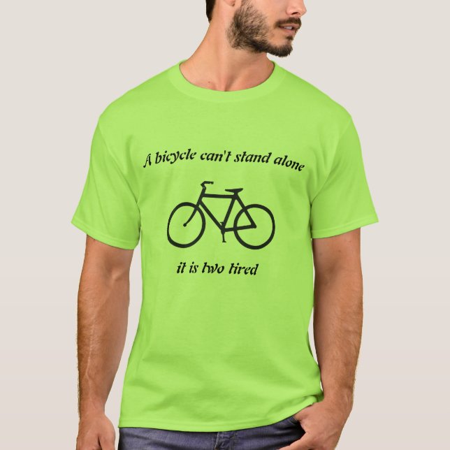 Fahrradwitz T-Shirt (Vorderseite)