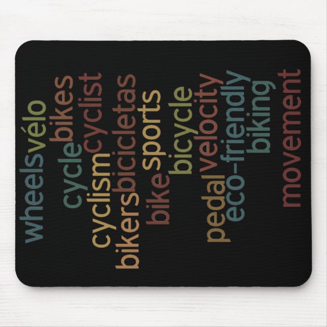 Fahrradwolke Mousepad (Vorne)