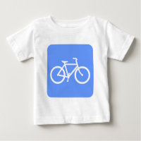 Fahrradzeichen - Baby Blue