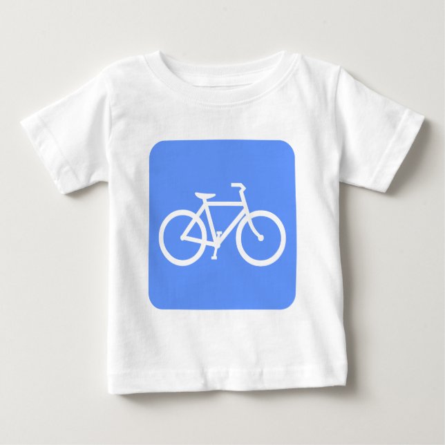 Fahrradzeichen - Baby Blue T-shirt (Vorderseite)