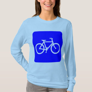 Fahrradzeichen - blau T-Shirt