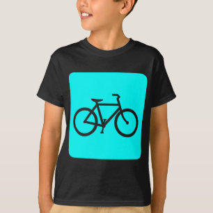 Fahrradzeichen - Cyan T-Shirt