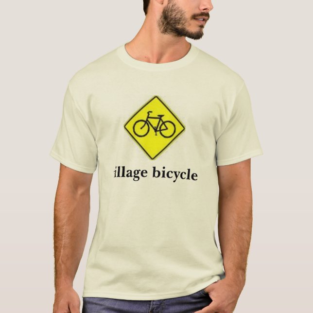Fahrradzeichen, Dorffahrrad T-Shirt (Vorderseite)