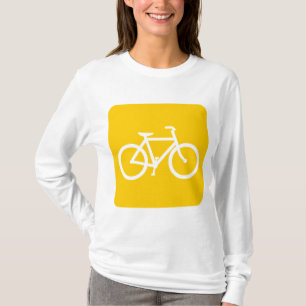 Fahrradzeichen - gelb T-Shirt