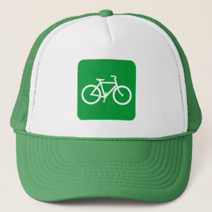 Fahrradzeichen - Grasgrün Truckerkappe