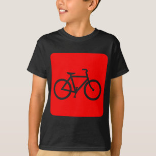 Fahrradzeichen - Rot T-Shirt