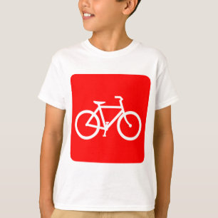 Fahrradzeichen - Rot T-Shirt