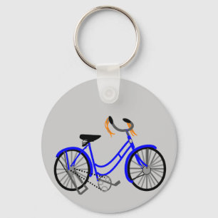 Fahrradzeichnung im Stil der 1950er Jahre Schlüsselanhänger