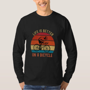 Fahrradzitat auf einem Fahrrad-Fahrrad T-Shirt