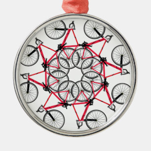 Fahrradzyklus Ornament Aus Metall