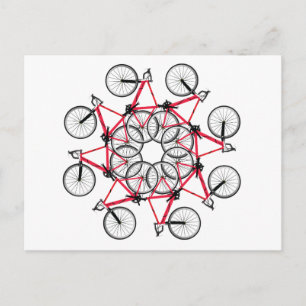 Fahrradzyklus Postkarte