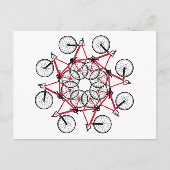 Fahrradzyklus Postkarte (Vorderseite)