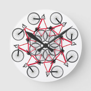 Fahrradzyklus Runde Wanduhr
