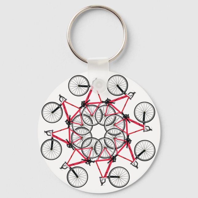 Fahrradzyklus Schlüsselanhänger (Vorderseite)