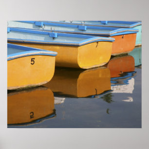 Fährschiffe von Henley-on-Thames an der Themse, Poster