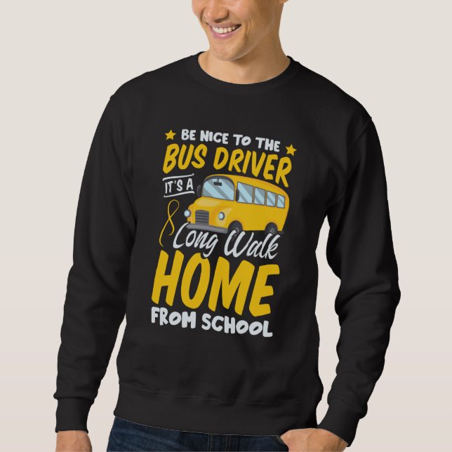 Fahrschule  Leidenschaft Bus Humor Sarkastisch Pro Sweatshirt (Vorderseite)