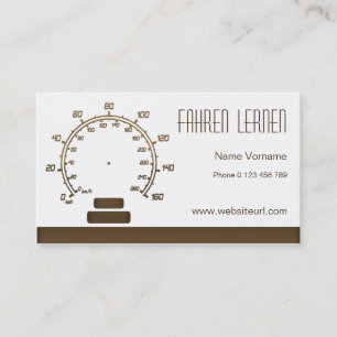 fahrschule visitenkarte