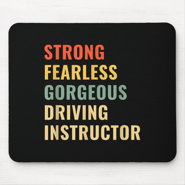 Fahrschullehrer Fahrlehrer  Mousepad (Vorne)
