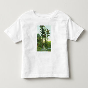 Fahrstraße-Ansicht am Waldpark Kleinkind T-shirt