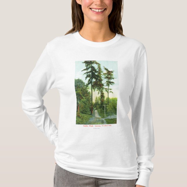 Fahrstraße-Ansicht am Waldpark T-Shirt (Vorderseite)